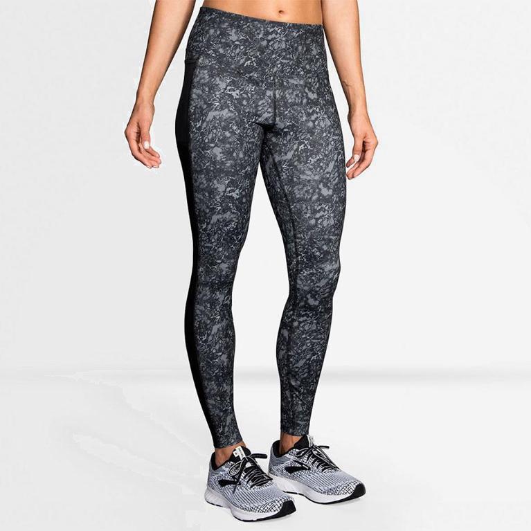 Brooks Greenlight Australia - Women's Running Leggings - Grey (492758-LJD)